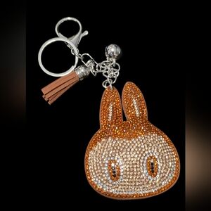 Labubu Crystal Rhinestone Bag Charm /Keychain
